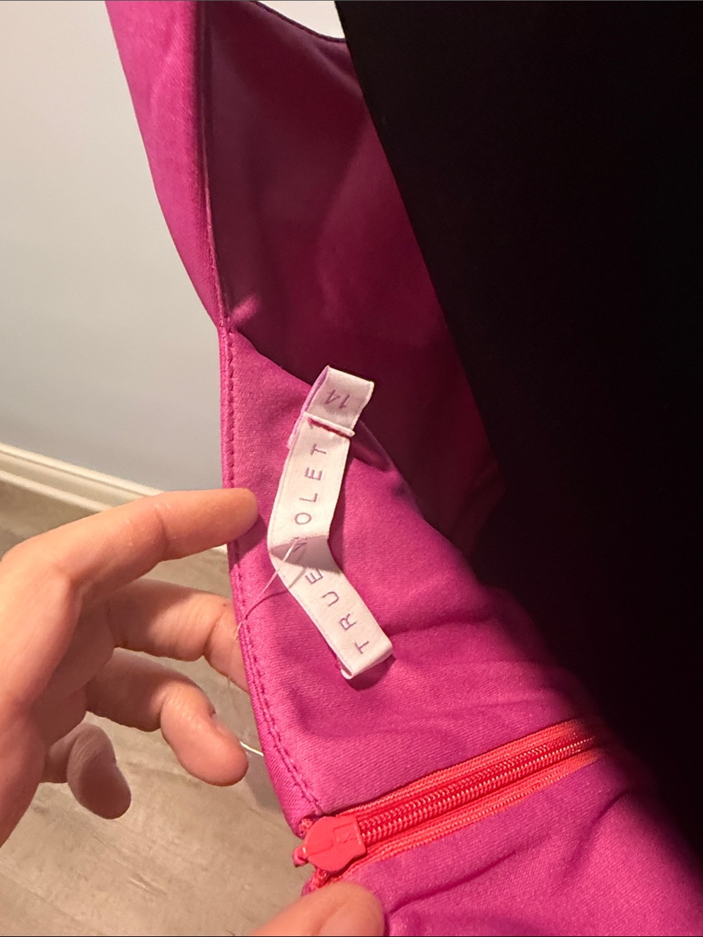 Fuchsia High-Low Sleeveless Dress - Picture 6 of 7